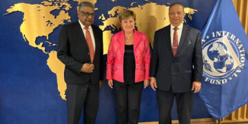 image De top van het Internationaal Monetair Fonds (IMF) heeft tijdens een ontmoeting in Washington de samenwerking met Suriname geprezen als een succesvol afgerond programma, waarbij onder meer begrotingstekorten zijn teruggebracht en sociale bestedingen verdubbeld.