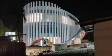 Het nieuw gebouw van het ministerie van Volksgezondheid wordt binnenkort in gebruik genomen. Beeld: ministerie Volksgezondheid