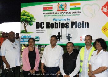 Gerenoveerd DC Robles Plein officieel heropend in Nickerie