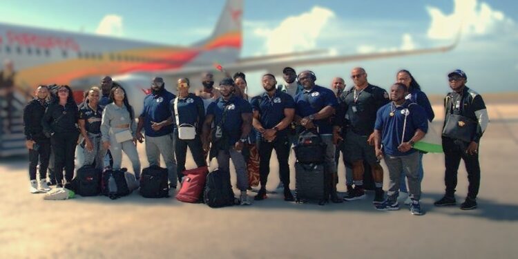 De SBWB delegatie aangekomen in Barbados