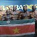 Het is Eddy Wilson (midden) gelukt om de Roger Boyce IFBB World cup voor de vierde keer te winnen. Beeld: SBWB