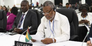 WhatsApp Image 2025 06 26 at 7.02.44 PM Tijdens de Algemene Vergadering van de Organisatie van Amerikaanse Staten (OAS) in Antigua en Barbuda heeft Guyana officieel steun gevraagd voor haar kandidaat voor het leiderschap van de Inter-Amerikaanse Landbouworganisatie (IICA)...