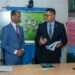 Vertrekkende minister van ROM, Marciano Dasai doet overdracht aan nieuwe minister van Olie en Gas, Patrick Brunings