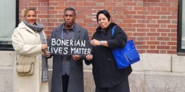 Phenice Frans Piar James Finies Joseline Thielman e1753887124961 Via de Mensenrechtenorganisatie van Bonaire (BHRO) en James Finies, leider van Pueblo Progresivo Uni, heeft de stem van de Bonairianen de meest bezorgde internationale instanties op het gebied van onderwijs bereikt...