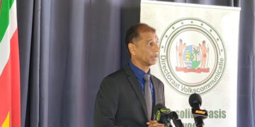 Screenshot 2025 07 31 104411 “Het wordt een verschrikkelijk belangrijk jaar voor Suriname, omdat er 5 tot 7 exploratieputten geboord zullen worden”, zei minister Patrick Brunings van Olie, Gas en Milieu voor de aanvang van de Raad van Ministers.