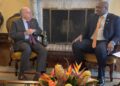 2025.08.21 BIS ACTO Summit Bilateral Brazilie Minister Melvin Bouva van Buitenlandse Zaken, Internationale Handel en Samenwerking (BIS) heeft in de marge van de 5e Presidentiële Summit van de Amazon Cooperation Treaty Organization (ACTO) een constructief bilateraal overleg gevoerd met zijn Braziliaanse ambtgenoot...