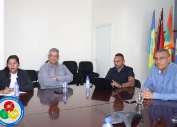 IMG 0326 1536x1024 1 Het Ministerie van Economische Zaken, Ondernemerschap en Technologische Innovatie (EZOTI) heeft de samenwerking met het KMO-fonds, Trustbank Amanah en het Suriname Business Forum (SBF) verder verstevigd. Tijdens een ontmoeting op 22 augustus 2025 stonden de stimulering van ondernemerschap en economische diversificatie centraal.