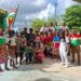 Surinaamse delegatie tijdens de opening van Carifesta in Barbados | Foto Tra Fas De