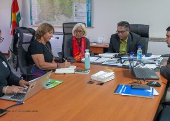 lvv wwf Minister Mike Noersalim van Landbouw, Veeteelt en Visserij (LVV) heeft op woensdag 20 augustus 2025 een overleg gevoerd met vertegenwoordigers van World Wildlife Fund (WWF) Guianas.
