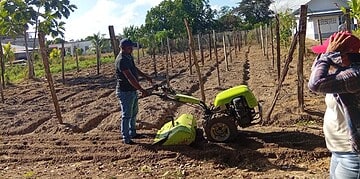 570292572 1133666815604441 7718205049591535512 n Het ministerie van Landbouw, Veeteelt en Visserij (LVV) heeft donderdag 23 oktober 2025 een werkbezoek gebracht aan landbouwer Dew Sewradj in Kwatta. In het kader van ‘Meet the Farmer’ werd 775 m² akkerland geploegd met inzet van ministeriële machines.