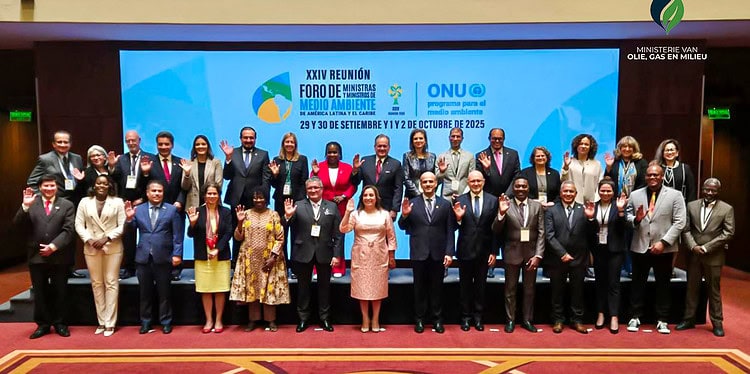 Forum ministers PERU Suriname heeft van 29 september tot en met 2 oktober deelgenomen aan de 24e bijeenkomst van het Forum of Ministers of the Environment of Latin America and the Caribbean, gehouden in het Sheraton Lima Historic Center Hotel...