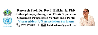 Systeemverandering een Technocratische Kwestie 3 roy bhikharie tag “Wo Kenki a Systeem, wo kenki a systeem”. Dat is inderdaad een nobel streven en hopelijk blijft dat niet bij lippen dienst. Want een systeemverandering is geen politiek ding, maar een technocratische kwestie, een technocratische aangelegenheid. De politiek is namelijk in staat geweest het systeem te misbruiken voor eigen belang, waarbij zelfs wetten werden overtreden, die echter geen sancties vermelden. De vraag drukt desondanks nog steeds zwaar op het geweten van rechtgeaarde personen of deze wetsovertredingen wel straffeloos kunnen voortbestaan in een waarachtige democratische rechtsstaat. Stel dat de uitvoer van onze Trias Politica alleen bemenst was door onafhankelijke technocraten, hoe zou deze situatie zich dan hebben voltrokken? Een onafhankelijke technocraat heeft een technische of wetenschappelijke achtergrond en laat zich alleen leiden door rationele analyses en wetenschappelijk verantwoorde data. Dat is het belangrijkste verschil met de Surinaamse politiek, die gebaseerd is op de algemeen bekende wandaden, maar toch voor de zoveelste keer herhaald worden om de noodzaak van de gewenste systeemveranderingen te onderbouwen:: a. Friends & family beleid (nepotisme & oligarchie) in plaats van onpartijdigheid; b. persoonlijke voorkeuren in plaats van objectiviteit; c. geheimzinnigheid in plaats van transparantie; d. gebrek aan aansprakelijkheid in plaats van verantwoordingsplicht; e. en eigen en privébelangen in plaats van het algemeen belang. Deze wandaden vloeien gemakkelijk voort uit het bestaande politiek-bestuurlijk systeem. De politiek kan ook goede keuzes maken om ons uit dit systemische dal te halen en technocraten in te zetten, niet als bij de SLM of Staatsolie of...nee, echte onafhankelijke technocraten, die we meer dan genoeg hebben, om het defect functioneren van het onderhavig systeem grondig te herzien. Deze grondige herziening van het bestaande politiek-bestuurlijk systeem of eventuele transformatie is noodzakelijk om de efficiëntie ervan en de betrouwbaarheid van de voortbrengselen drastisch te kunnen verhogen. Hierdoor kan de politiek het systeem ook volksgerichter besturen, waarbij het dienen van eigen en privébelangen zwaar wordt bemoeilijkt. In elk geval zullen eventuele malafide gedragingen in deze context niet langer straffeloos kunnen geschieden. Wo Kenki a Systeem Dat is de reden waarom hare excellentie Mevrouw Drs. Jenny Simons groen licht voor de transformatie van ons politiek-bestuurlijk systeem heeft gegeven en dat trouwens ook lang voor haar installatie als president had gepropageerd. Bovendien heeft zij een ieder die een bijdrage kan leveren opgeroepen. Dus geen enkele technocraat heeft reden tot klagen. Het bestaand systeem heeft de samenleving al een halve eeuw lang besmet met normen zoals leugens, bedrog, oplichting, corruptie en diefstal. Al twee generaties. Dus als het nu niet ophoudt, wordt een derde generatie geïnfecteerd! En de politici die hun kinderen in het buitenland kunnen laten studeren, gaan lelijk op hun bek vallen. Want ik heb nieuws voor jullie. Voordat je kinderen afstuderen, zullen ze weten met welke geestelijke en lichamelijke ziekten hun ouders een hele samenleving hebben opgezadeld, maar ze gaan jullie dat uit liefde onthouden. Pas als jullie niet meer op aarde zijn, zullen ze jullie kleinkinderen het tegenovergestelde leren. In het slechte scenario zullen ze hetzelfde criminele denken op na houden en dan is Suriname weer de weg kwijt. Wat nu??? In deze fase moet partijpolitiek on hold worden gezet. Elk gezond denkend mens heeft er baat bij dat de geschiedenis van de afgelopen halve eeuw wordt afgesloten. In Suriname gaat het om incrementele systemische aanpassingen, aangezien alle ministeries betrokken zijn en dus op hun volledige medewerking gerekend moet kunnen worden. De systeemveranderingen zullen niet alleen nieuwe wetten, regels en gedragingen vergen, maar vooral attitudewijzigingen. Deze transformatie zal tot een nieuwe basis voor samenwerking leiden conform de principes van een democratische rechtsstaat. Zowel het maatschappelijke als het juridische en economisch leven zullen duurzaam verbeteren. Vertrouwen zal weer opgebouwd moeten worden door onder andere integriteit, transparantie, onpartijdigheid, verantwoordingsplicht en competentie. Straffeloos bedriegen, stelen en verraden hebben al deze elementen vernietigd. Verschillende technocraten zijn al gepolitiseerd en kunnen niet langer neutraal opereren. Ze zijn een verlengstuk van politieke partijen geworden, evenals grote delen van De Nationale Assemblee en de regering. Vooruitlopend op de complete systeemveranderingen zouden nu al de volgende wetten overwogen moeten worden: 1. Strafbaarstelling van nepotisme 2. Strafbaarstelling van belangenverstrengeling 3. Strafbaarstelling van de leiding van Ngo’s indien jaarverslagen niet tijdig worden opgemaakt 4. Herinvoering van de publicatieplicht van de rekenkamer en indirect belasten met opsporingsbevoegdheden 5. De financiering van politieke partijen transparant maken en beperken tot bijvoorbeeld maximaal SRD50.000,00 per donateur Let the people know now and show your true colors! 27-10-2025