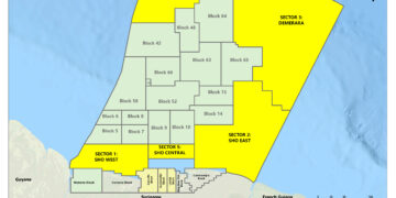 5. Sectors Map PR OpenDoor Offering Staatsolie Maatschappij Suriname N.V. heeft maandag 24 november 2025 officieel een zogeheten Open-Door Offering gelanceerd voor de olie- en gasexploratie in het Surinaamse offshoregebied. Daarmee gaan nieuwe blokken in het Guiana Basin – een van de meest productieve olie- en gasprovincies ter wereld – open voor geïnteresseerde bedrijven.