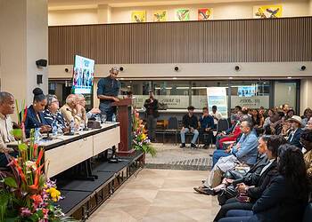 DSC01244 De Vereniging Surinaams Bedrijfsleven (VSB) bracht op 14 november 2025 in Radisson Hotel Paramaribo overheid, bedrijfsleven, wetenschap en internationale partners samen voor het Srefidensi Private Sector Congress. Centraal stond de vraag hoe Suriname de volgende 50 jaar duurzaam kan bouwen.