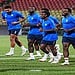 De spelers van natio zijn bezig te trainen voor de WK-kwalificatieclash tegen El Salvador. Foto: Natio / facebook