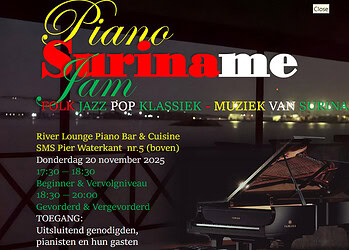 Screenshot 2025 11 14 132050 Kunst- & Cultuur Buro Lisibeti Music Performing Arts brengt met de ‘Piano Suriname Jam’ een bont gezelschap van pianisten samen: van leerlingen tot docenten, van beginners tot vergevorderden. Tijdens deze intieme avond klinken uitsluitend werken die zijn gecomponeerd door Surinamers of sterk leunen op Surinaamse muziekstijlen.