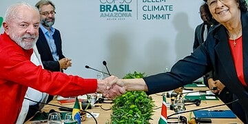 WhatsApp Image 2025 11 06 at 11.46.30 President Jennifer Simons heeft in Brazilië gesproken met haar Braziliaanse ambtgenoot Luiz Inácio Lula da Silva. Het gesprek vond woensdag 5 november 2025 plaats, aan de vooravond van de Bélem Climate Summit van 6 en 7 november.