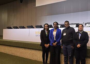 WhatsApp Image 2025 11 07 at 8.25.39 AM Suriname bevestigt op de Minamata COP-6 in Genève zijn betrokkenheid bij de wereldwijde aanpak van kwikvervuiling. De conferentie vond plaats van 3 tot en met 7 november 2025 en bracht landen samen die partij zijn bij het Verdrag van Minamata inzake Kwik.