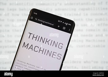 dhaka bangladesh 19 feb 2025 thinking machines lab homepage on the smartphone screen thinking machines lab is an artificial intelligence research 2SWF5X4 Er is een nieuwe revolutie gaande in de wereld van kunstmatige intelligentie, en de spil daarvan is een vrouw die de AI-wereld al eerder op haar kop zette: Mira Murati.