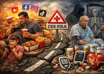 ziek volk illustratie