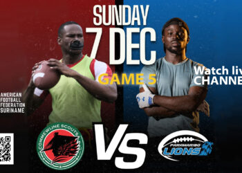 game 5 De spanning stijgt in Suriname tijdens Game 5 tussen Commewijne Scouts en Paramaribo Lions. Volg de live actie, scores en hoogtepunten vanaf 16:30 uur via YouTube en Kanaal 8.2 - Lees meer en laat een reactie achter...