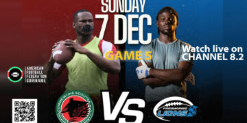 game 5 De spanning stijgt in Suriname tijdens Game 5 tussen Commewijne Scouts en Paramaribo Lions. Volg de live actie, scores en hoogtepunten vanaf 16:30 uur via YouTube en Kanaal 8.2 - Lees meer en laat een reactie achter...