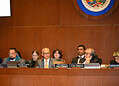 Melissa Cossio, Director, Department of Legal Services, OAS

Sebastian Eugenio Kraljevich, Secretary for Strengthening Democracy, OAS

Albert R. Ramdin, OAS Secretary General

Luis Ernesto Vargas Silva, Chair of the OAS Permanent Council and Ambassador, Permanent Representative of Colombia to the OAS

Laura Gil Savastano, OAS Assistant Secretary General

 

Date: January 6, 2026

Place: Washington, DC

Credit: Juan Manuel Herrera/OAS