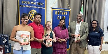 600362371 1156362820044786 5854533167057817073 n De Rotary Club of Paramaribo Residence heeft in december een informatieve folder over sikkelcelziekte overhandigd aan hematoloog dr. Oldenstam van het ’s Lands Hospitaal (SVZ) en haar verpleegkundige collega’s.