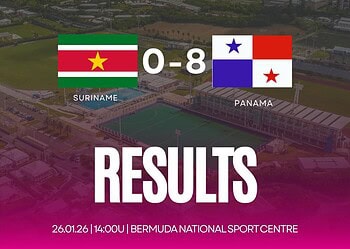 622380116 1302752711886824 1911742161074244595 n De Surinaamse U-17-dames selectie is maandagmiddag wederom ingeblikt op de Concacaf Women's Under-2026 Qualifiers. Na een 5-0 achterstand bij de rust verloren de Surinaamse dames de wedstrijd tegen Panama uiteindelijk met 8-0. De eerste wedstrijd werd zaterdag verloren met 7-0 van Bermuda.