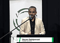 Steven Debipersad, voorzitter van de VES tijdens de jaarrede 2026