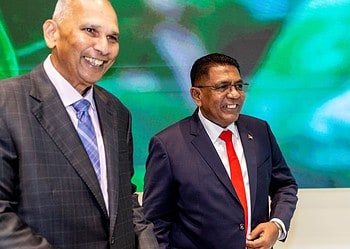 Muhammad Ibrahim, Director General of IICA, together with Zulfikar Mustapha, Minister of Agriculture of Guyana.
