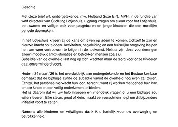 WhatsApp Image 2026 03 24 at 8.18.13 PM Stichting Lotjeshuis heeft een dringend beroep gedaan op de samenleving voor financiële ondersteuning, nu de subsidie vanuit de overheid nog niet is ontvangen. Volgens waarnemend directeur Holband Suze E.N. is de zorg voor pasgeboren en jonge kinderen onverminderd voortgezet, terwijl de financiële druk op de organisatie toeneemt.