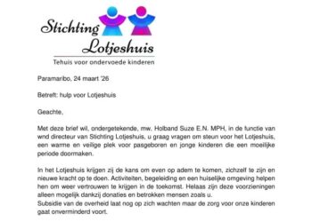 WhatsApp Image 2026 03 24 at 8.18.13 PM e1774457553948 Stichting Lotjeshuis heeft een dringend beroep gedaan op de samenleving voor financiële ondersteuning, nu de subsidie vanuit de overheid nog niet is ontvangen. Volgens waarnemend directeur Holband Suze E.N. is de zorg voor pasgeboren en jonge kinderen onverminderd voortgezet, terwijl de financiële druk op de organisatie toeneemt.