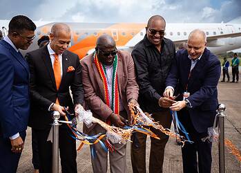 2026.04.16 BIS 03 Inauguratie Sky High Dominicana Sky High Dominicana landt voor het eerst in Suriname en opent een nieuwe luchtverbinding die handel, toerisme en regionale samenwerking versterkt ....