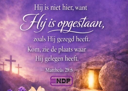 666000999 1455351396636025 2104232299877891643 n e1775402240158 De NDP benadrukt in haar paasboodschap het belang van heroriëntatie, nationale eenheid en beleid gericht op rechtvaardigheid en herstel in Suriname ....