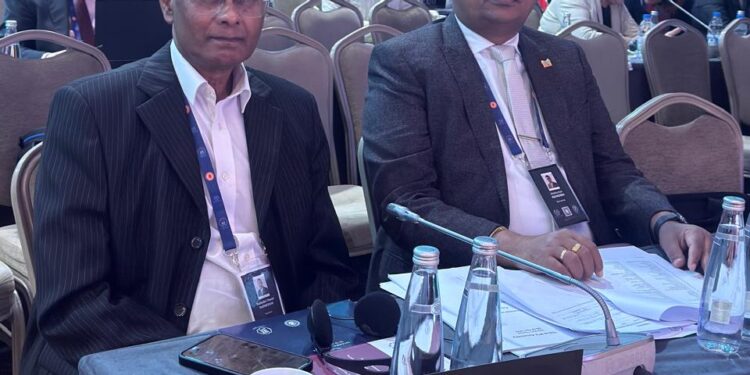 Parmessar Gajadie Pane 15ste IPU vergadering Istanbul 3 e1776627173192 Suriname benadrukt tijdens IPU in Istanbul de urgentie van rechtvaardigheid en concrete klimaatactie, met bijzondere aandacht voor de impact op kleine eilandstaten en bosbehoud ....