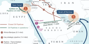 Screenshot 2026 04 26 213313 De oorlog in het Midden-Oosten verstoort de olie-export via de Straat van Hormuz, terwijl alternatieve routes beperkt en onvoldoende zijn om de impact op de ....