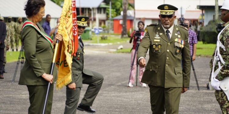 WhatsApp Image 2026 04 24 at 11.16.01 AM Kolonel Mitchell Labadie is beëdigd tot brigadegeneraal en officieel geïnstalleerd als nieuwe bevelhebber van het nationaal leger, met nadruk op versterking en vertrouwen ....