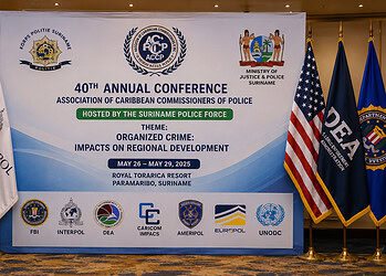 ChatGPT Image May 13 2026 03 22 23 PM FBI, Interpol en DEA werken samen in Suriname tijdens de 40ste ACCP-conferentie tegen georganiseerde misdaad. Lees verder voor alle details over deze belangrijke bijeenkomst ....