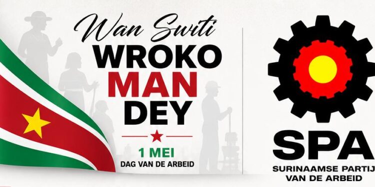 WhatsApp Image 2026 05 01 at 8.36.23 AM De SPA benadrukt op Wroko Man Dey de noodzaak van waardering voor alle vormen van arbeid, inclusief onbetaalde en informele sector, en waarschuwt voor afnemende ....