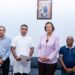 WhatsApp Image 2026 05 12 at 13.18.27 1 President Jennifer Simons overhandigde grondpapieren aan Sanatan Dharm, waarmee de organisatie haar maatschappelijke projecten zoals een opleidingsinstituut en opvanghuis kan realiseren ....