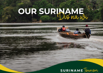 Slogan Announcement Facebook Instagram e1780349343537 De nieuwe campagne “Our Suriname – Dis’ na Wi” stimuleert veilig en verantwoord toerisme met aandacht voor gastvrijheid en lokale ontwikkeling. Ontdek hoe Suriname zich samen sterker maakt. Lees meer