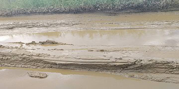 zandweg DNA-lid Raghoenandan dringt aan op snelle verbetering van modderige zandwegen die dagelijks het leven van bewoners en landbouwers bemoeilijken. Lees verder voor zijn oproep aan de regering.
