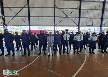 802653113 1069846515829450 5058312870348773031 n The BBS promotes 233 security officers, including Chiqueta Pansa as the first female inspector, during a ceremony with Minister Monorath, who emphasised the importance of responsibility.