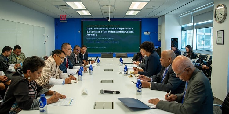 G Zero alliantie 6 Suriname proposes establishing a joint investment pipeline for nature projects through the G-Zero alliance, focused on financing and the sustainable management of ecosystems.