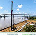 Top view project location 第一根桩标志着Dr. Jules Sedney Haven一座长140米码头建设的启动，旨在扩大港口容量并支持