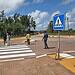 WhatsApp Image 2026 09 07 at 13.30.31 1 The road markings at the busy intersection of Kapitein Chris Silosweg and Weg naar Patamacca in Marowijne-Zuidwest have been renewed to improve road safety and visibility.