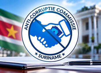 Suriname Anti Corruption Commission Emblem La Anti-corruptie Commissie desafía a alumnos de VOJ y VOS a compartir su visión de un Suriname honesto mediante carteles creativos, para promover la integridad y prevenir la corrupción.
